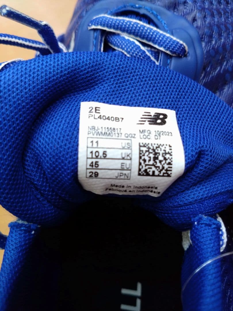 稲*置様 new balan ニューバランス PL4040B7 29.0cm 2