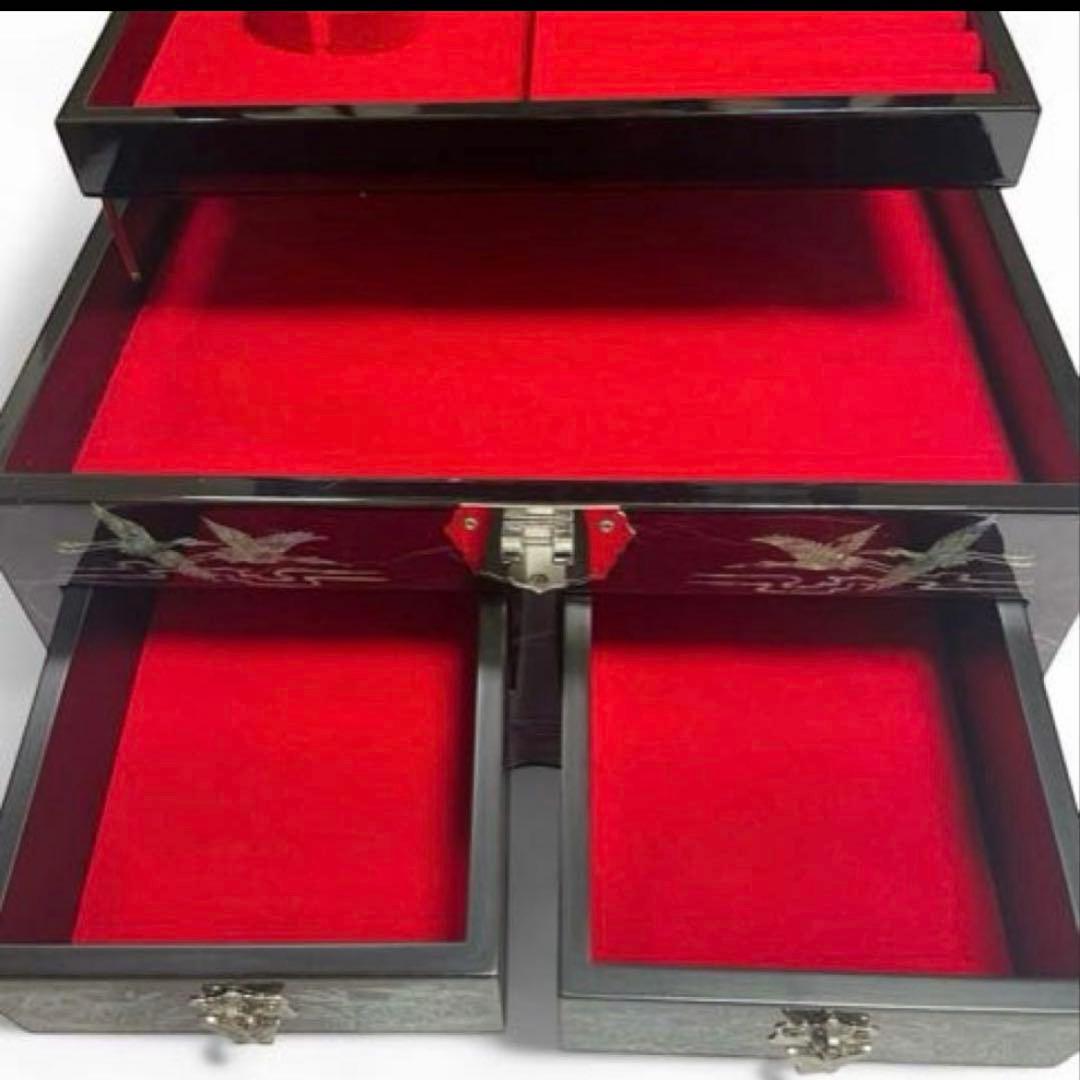 美しい✨ 韓国　螺鈿細工 漆器 小物入れ 宝石箱ジュエリーボックス伝統工芸