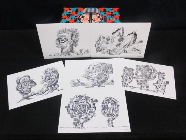 最後1組　田名網敬一　絵本 スノードーム『ハテナちゃんとふしぎのもり』1010C