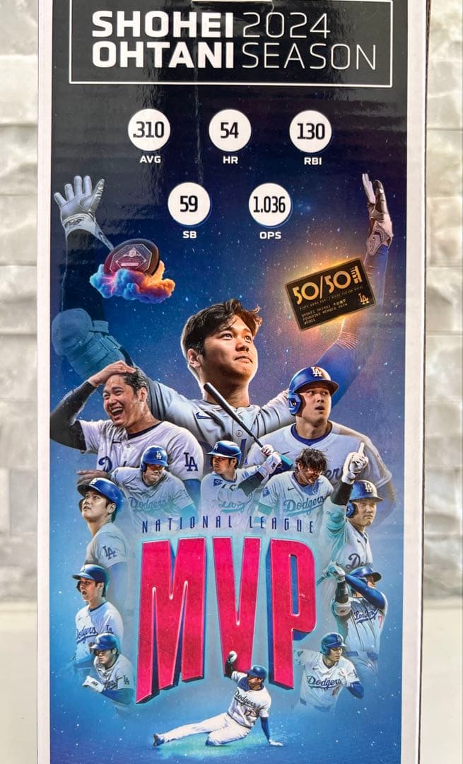 ★新品・未使用：世界に一つのレア逸品★大谷翔平2024MVPボブルヘッド粘土塗