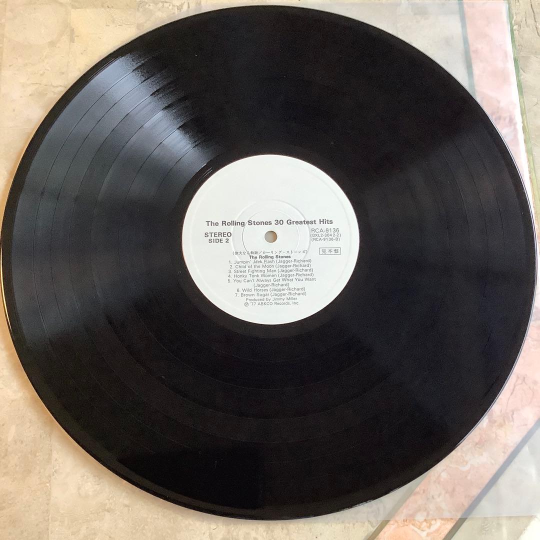 激レア!非売品! レコード新品! ローリングストーンズ 2枚組 ベスト30曲