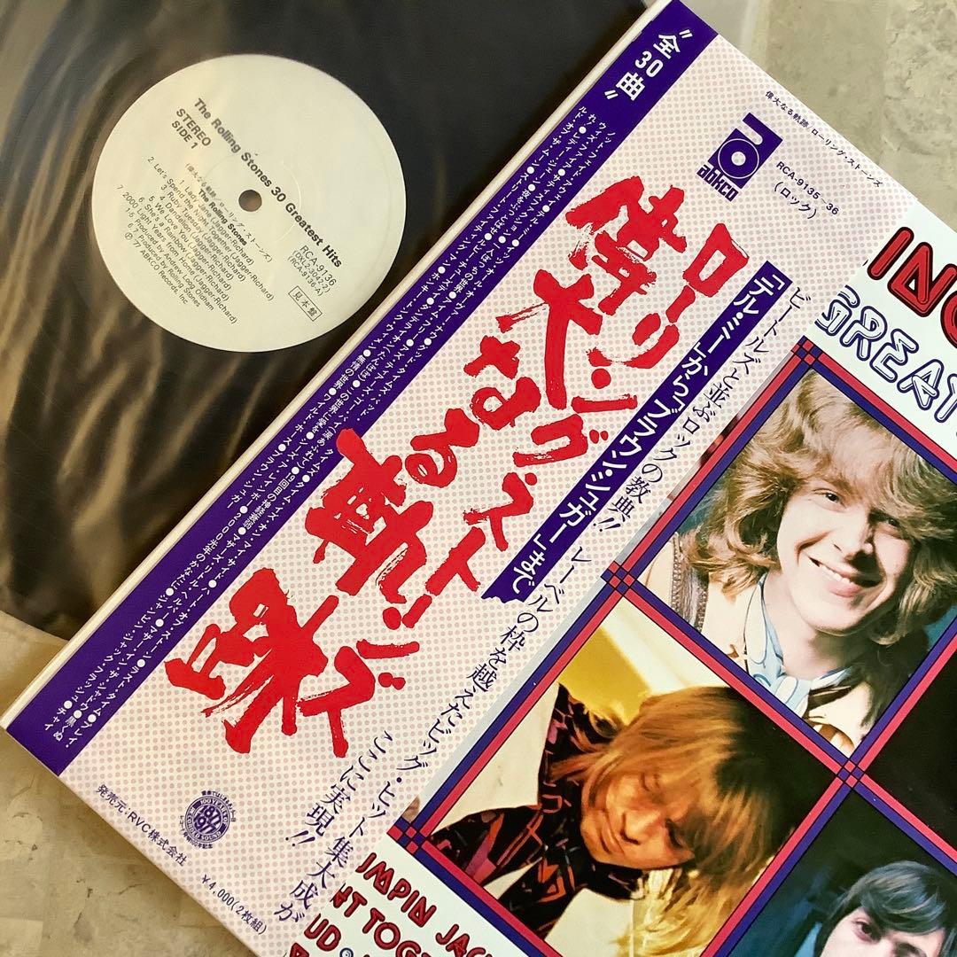 激レア!非売品! レコード新品! ローリングストーンズ 2枚組 ベスト30曲