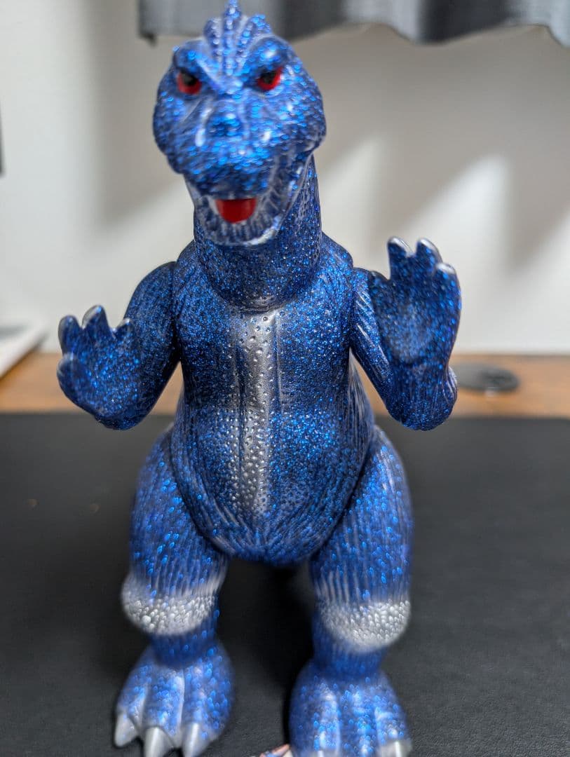ゴジラ ソフビ マルサン Godzilla 1964 Blue Glitter