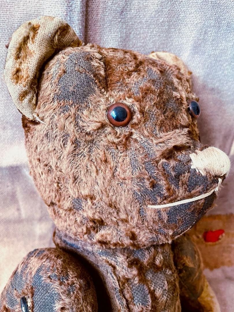 フランス　ブラウン　ヴィンテージベア　アンティークベア　JPM