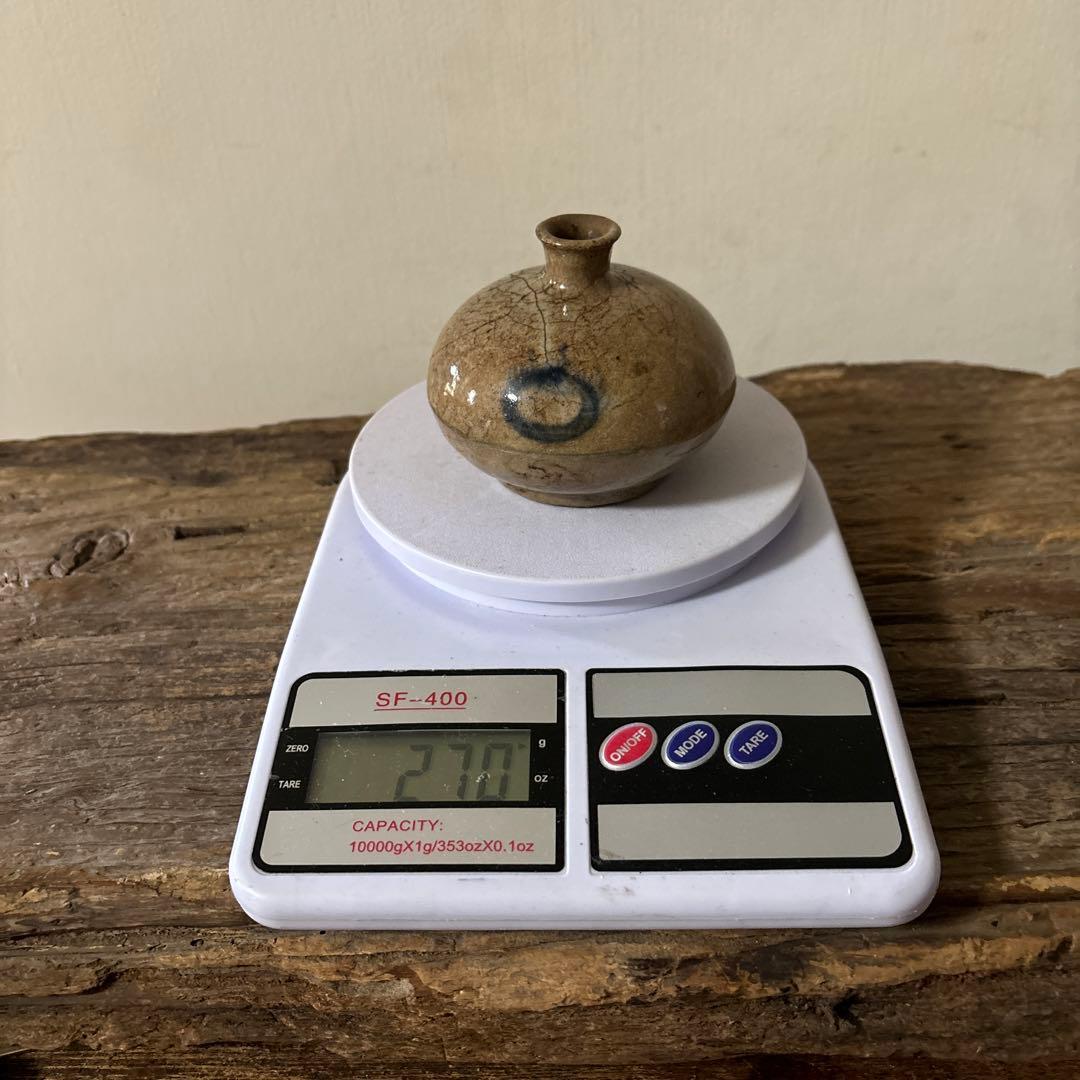 古瀬戸　丹波油壷　古伊万里　江戸時代 小壺 花器 民藝 検:白洲正子李朝