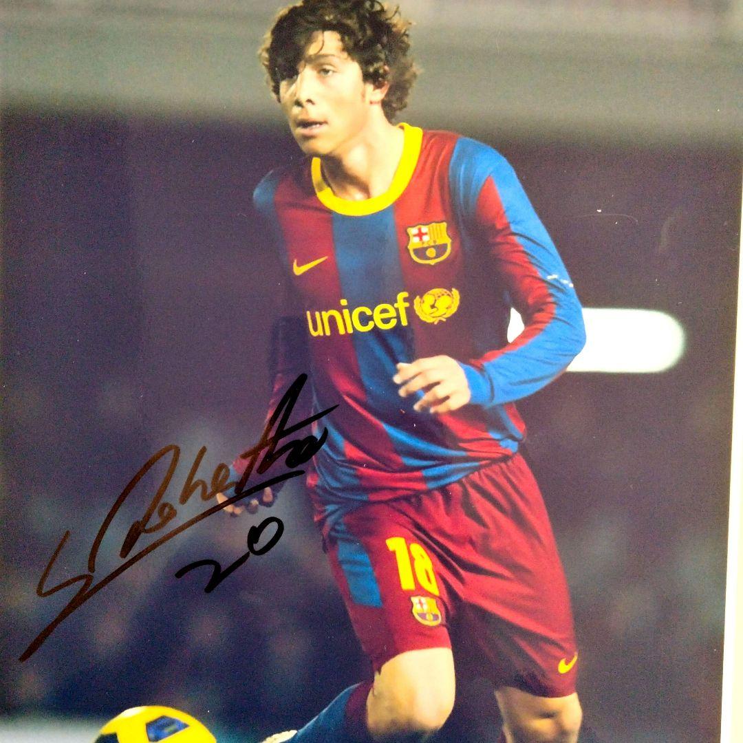 セール中…セルジ・ロベルト直筆サイン入り大型写真…Sergi Roberto…