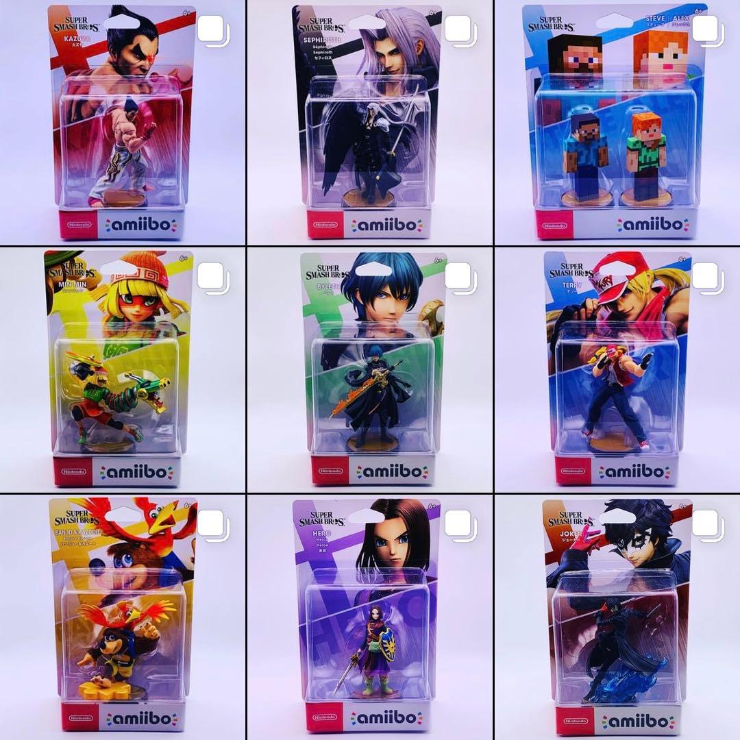 【初版裏キャラ絵・タグ無し】amiibo 大乱闘スマッシュブラザーズ（スマブラ）