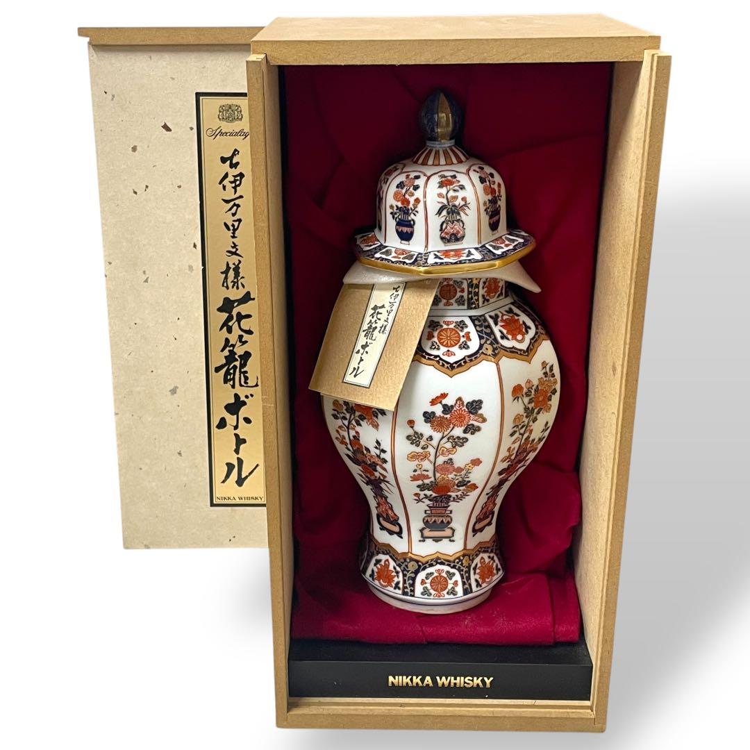 【未開封】ニッカウヰスキースペシャルエイジ 古伊万里文様 花籠ボトル/有田焼き