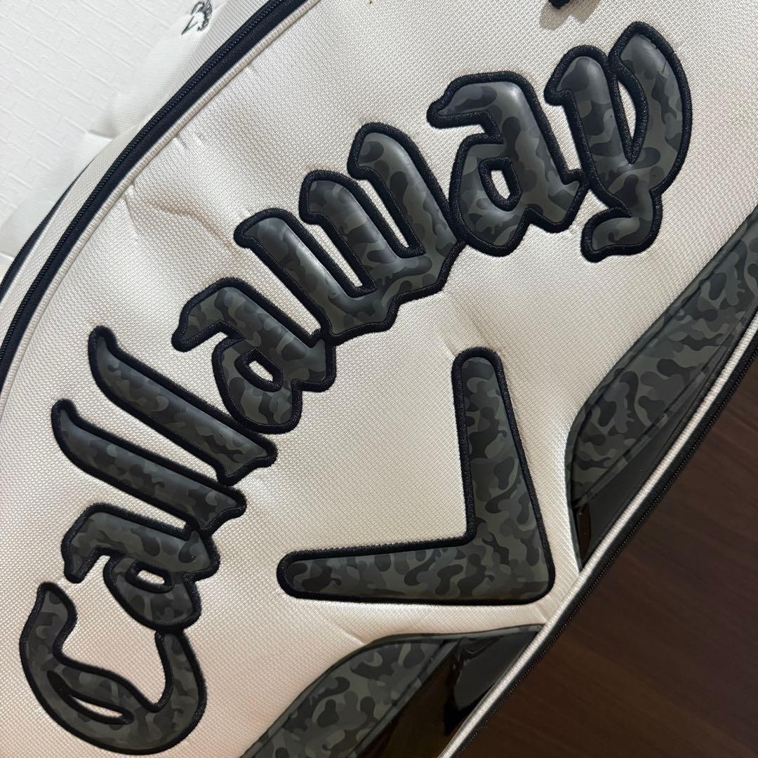 Callaway カモフラ柄 キャディバッグ ゴルフバッグ ホワイト ブラック