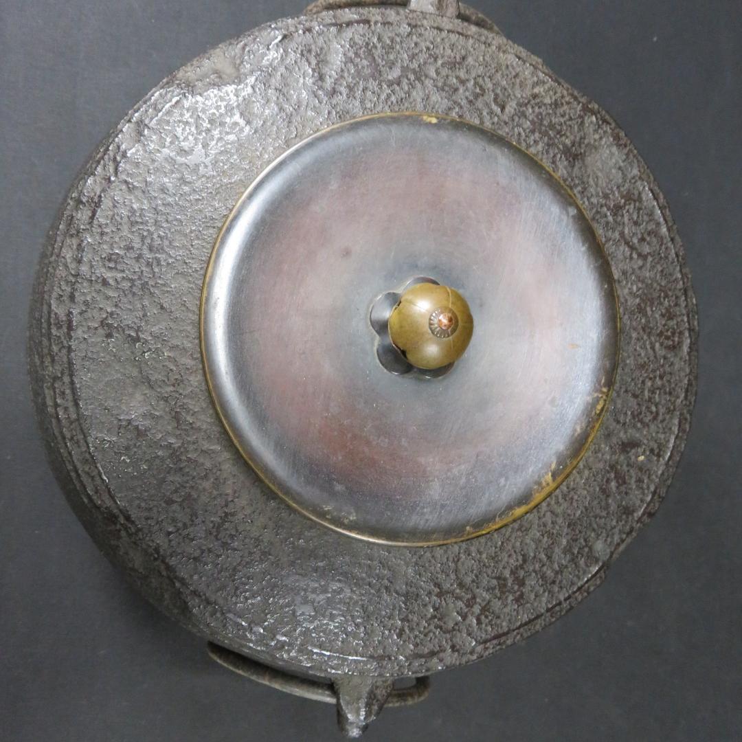 茶釜 風炉 大講堂 内錆あり 茶道具 茶器 在銘 茶の湯