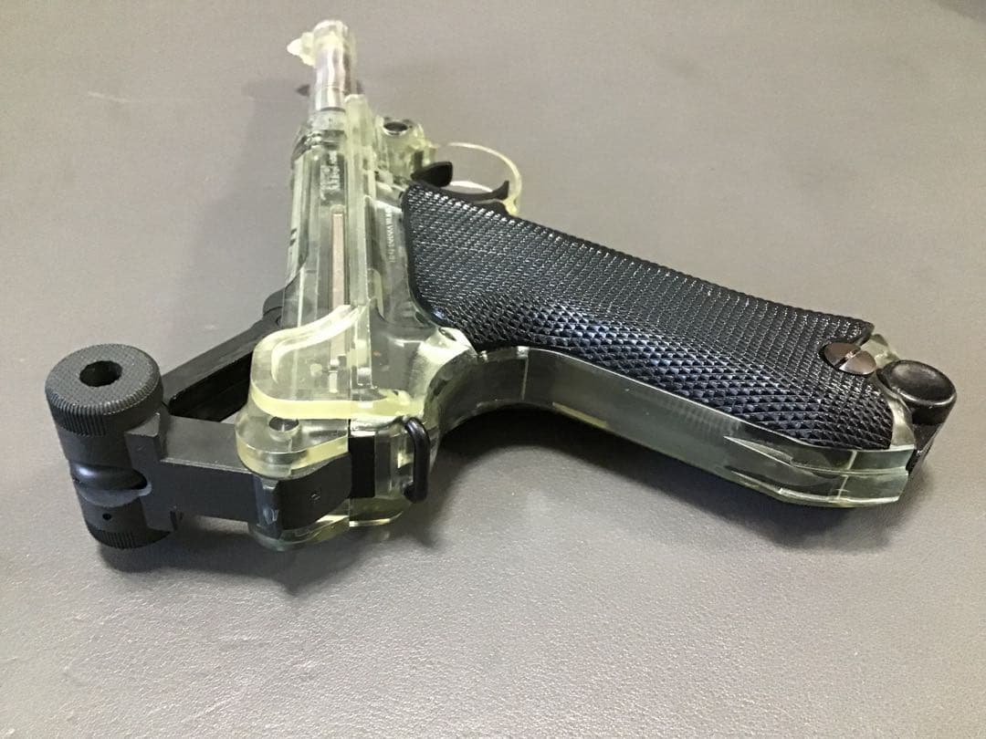 タナカ P08 スケルトン マガジン2個＋ブラックグリップ＋ハードケース付