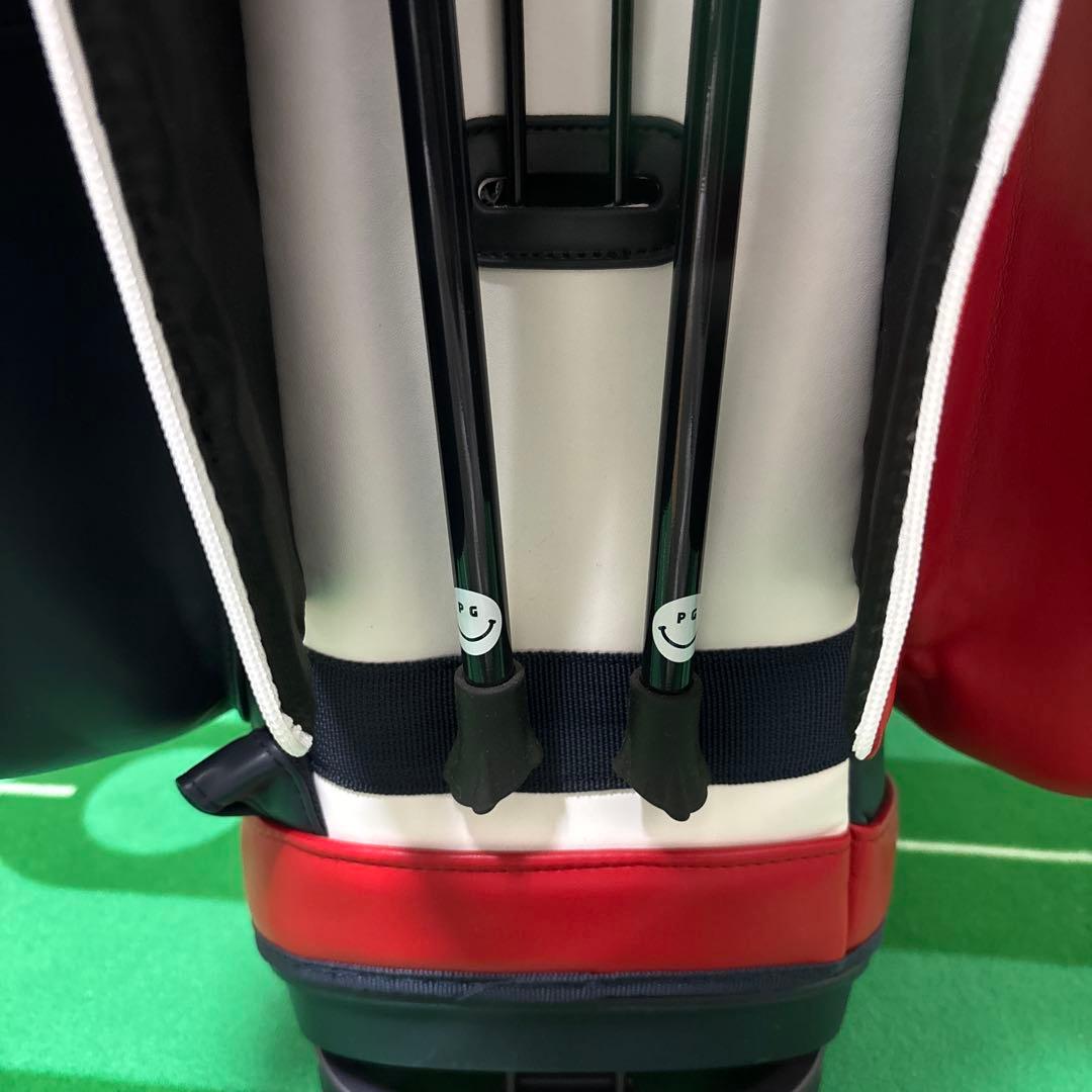 希少 限定 パーリーゲイツスタンドキャディバック トリコロールカラー