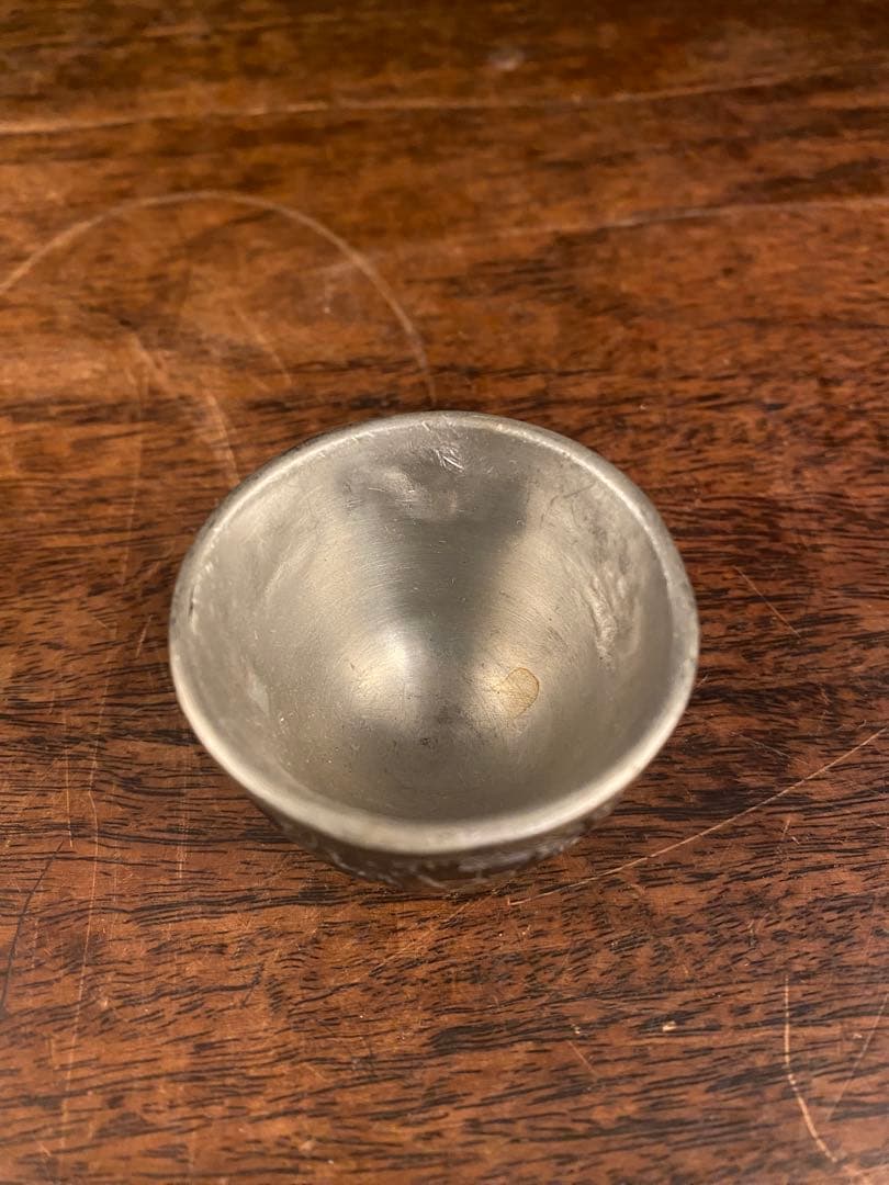 中国古美術　椰子皮煎茶盃4客　時代物