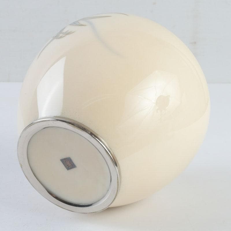 七宝焼　鳳凰文瓶　花瓶　在銘　V　9368