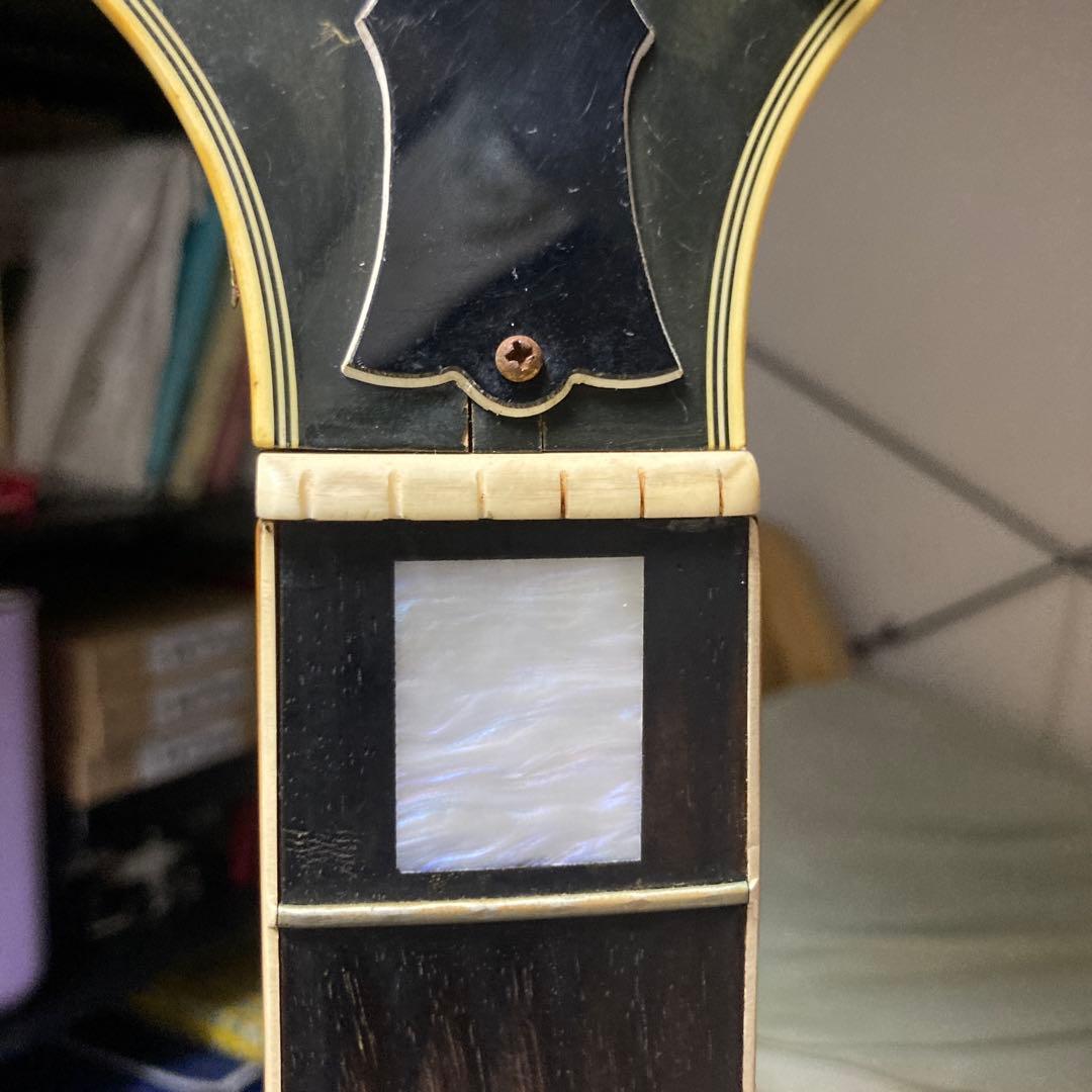 Burny ブラックレスポールカスタム　イナズマインレイ　ジャンク