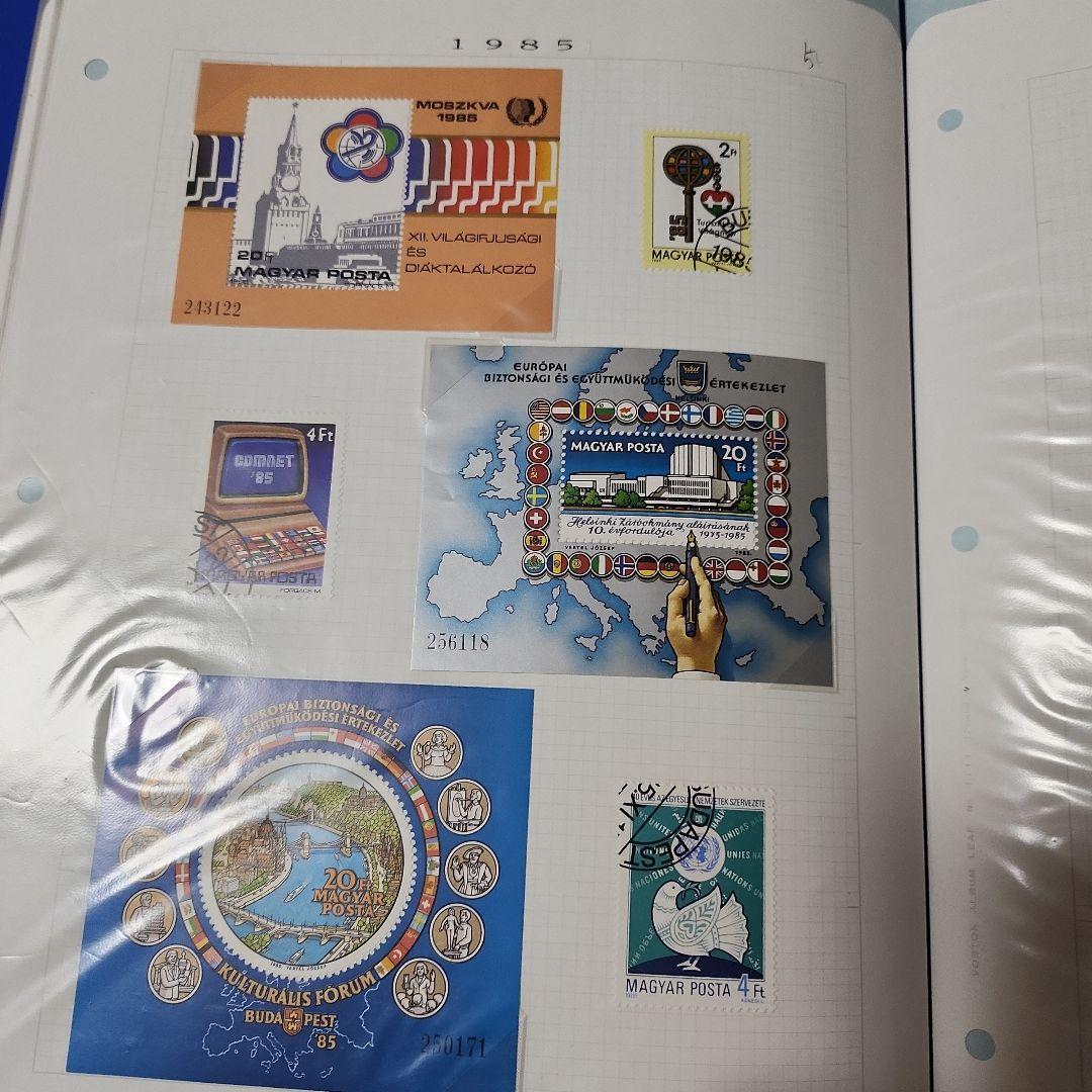 ハンガリー　使用済み切手　8冊