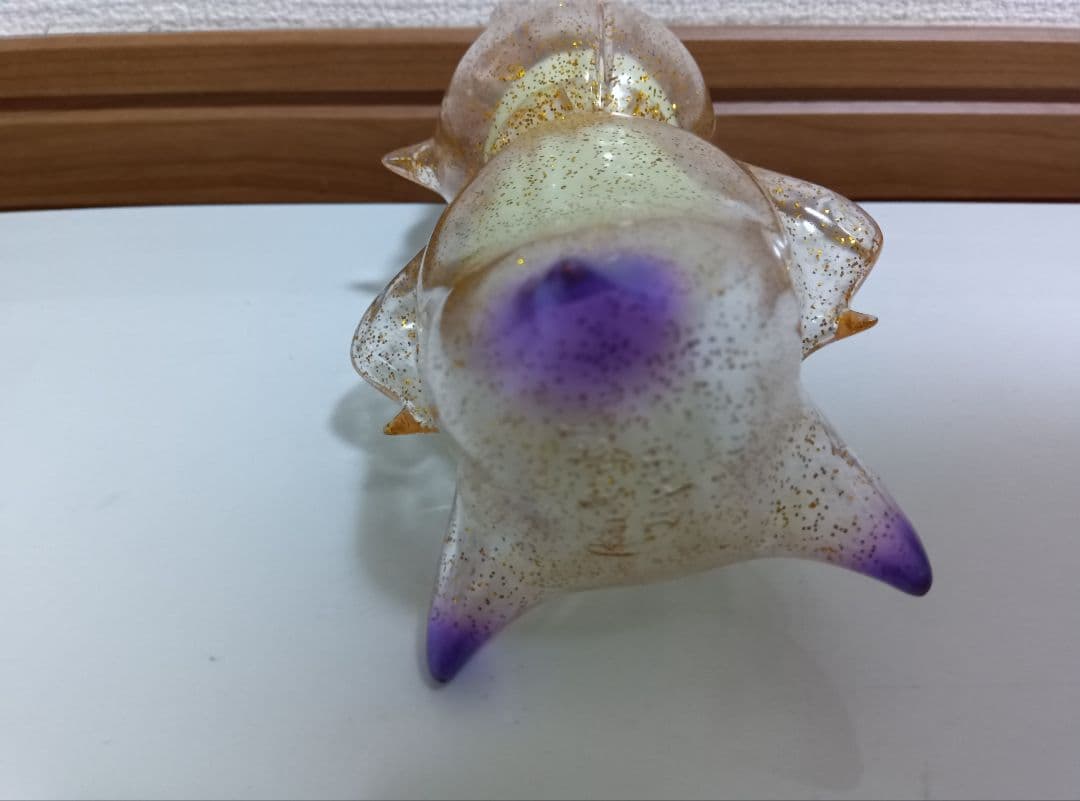 ペインターネット バッカルコーン クリアゴールドラメ　蓄光　ソフビ　フィギュア