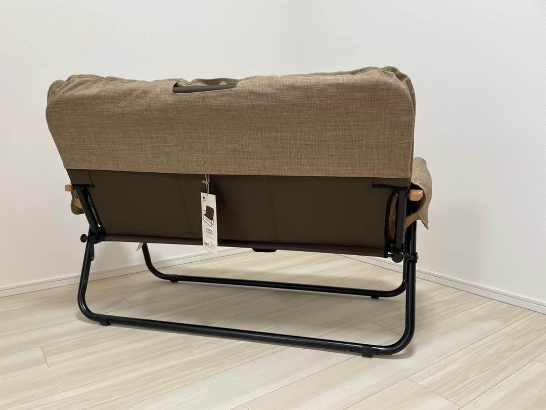 LOGOS GLAMBASIC CHAIR FOR 2 ブラウン