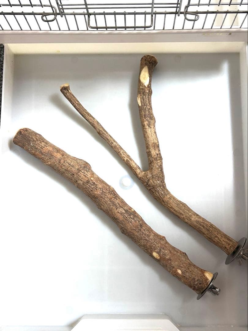 HOEI ステンレス　鳥かご　おやすみカバー付き 止まり木2本