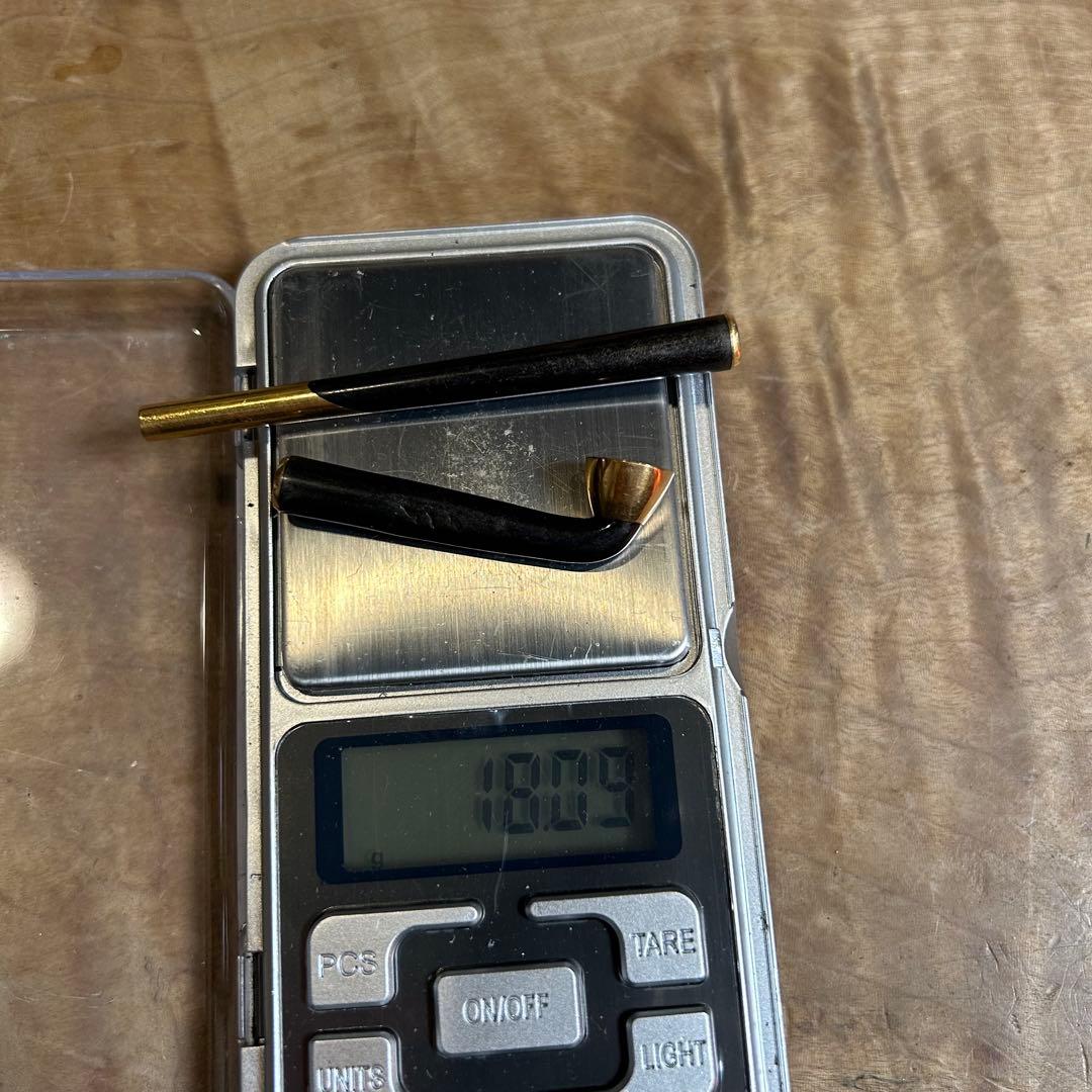 煙管 キセル 村田 k22刻印 金 銀四分一 煙草 k18