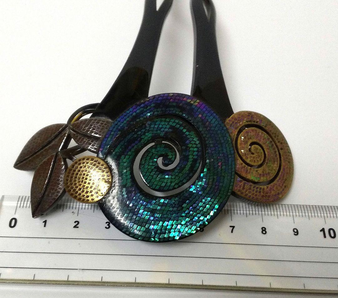 【永光作】本鼈甲 螺鈿簪 銘あり 美品