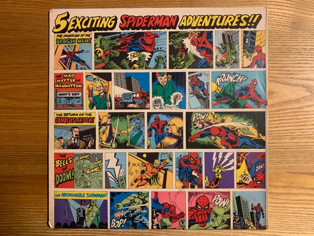 未開封レコード SPIDER MAN スパイダーマン POWER RECORDS