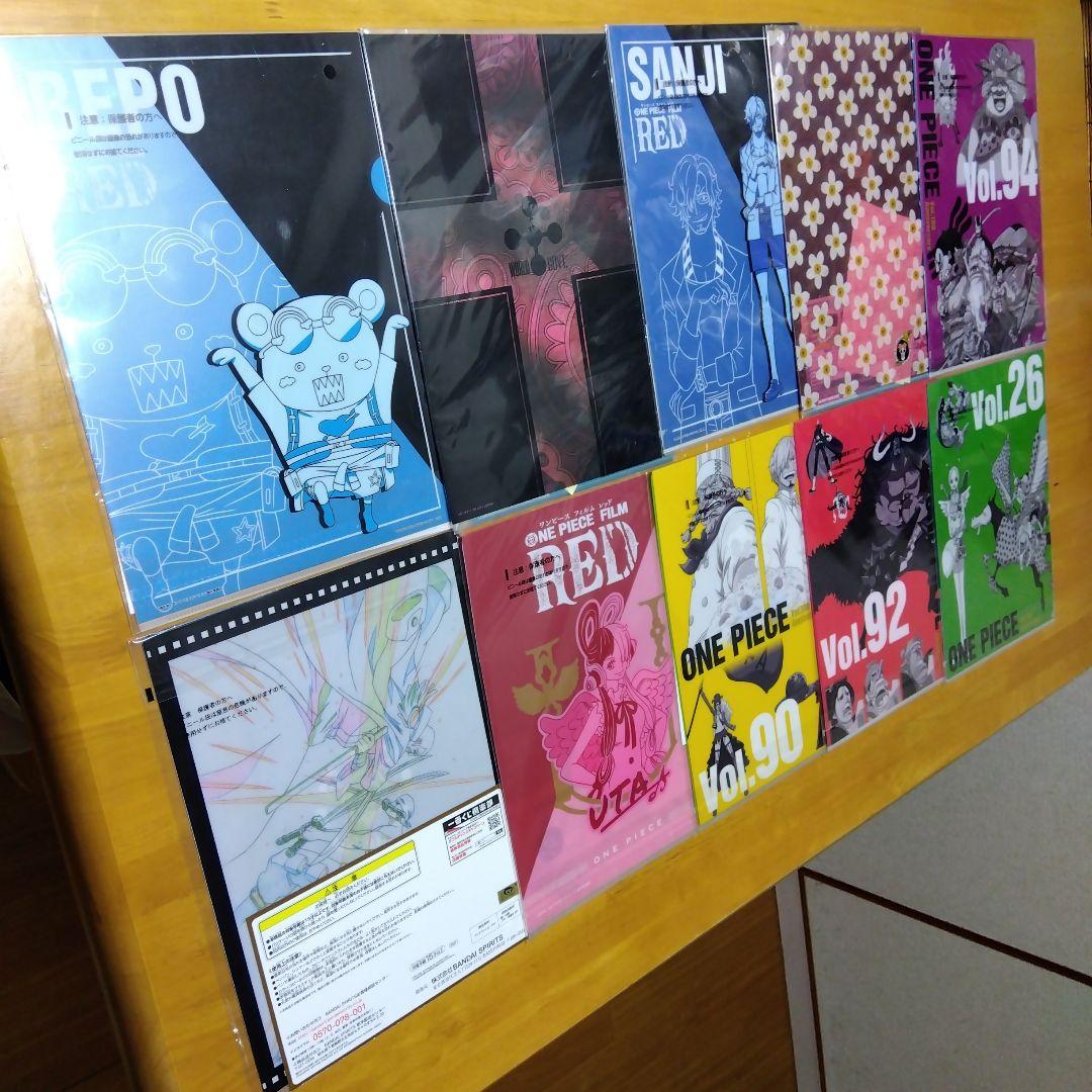 ONE PIECE ワンピース　Ａ−４クリアファイル まとめ売り 大量１９５枚