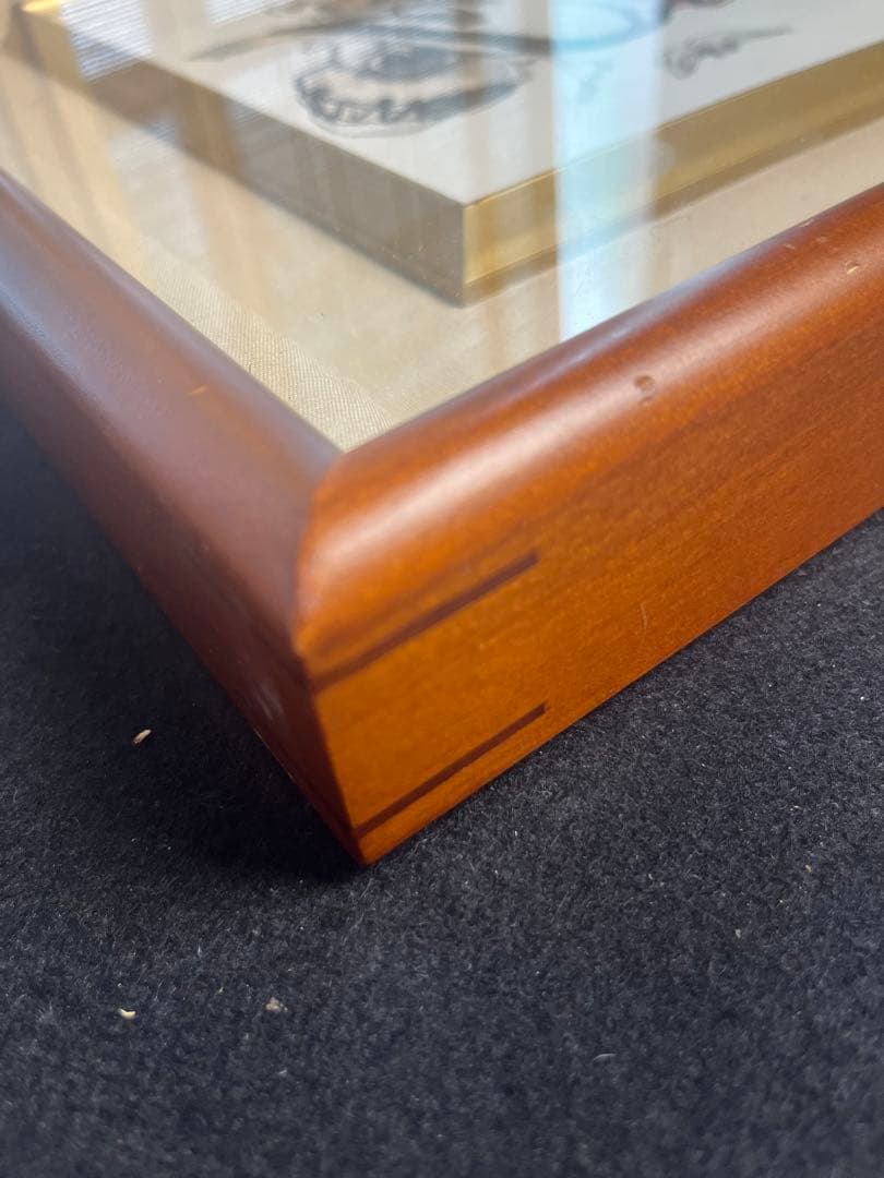 中国画　色紙　額　額縁　美術品　絵画　書道　アンテイーク　画額　在銘　肉筆