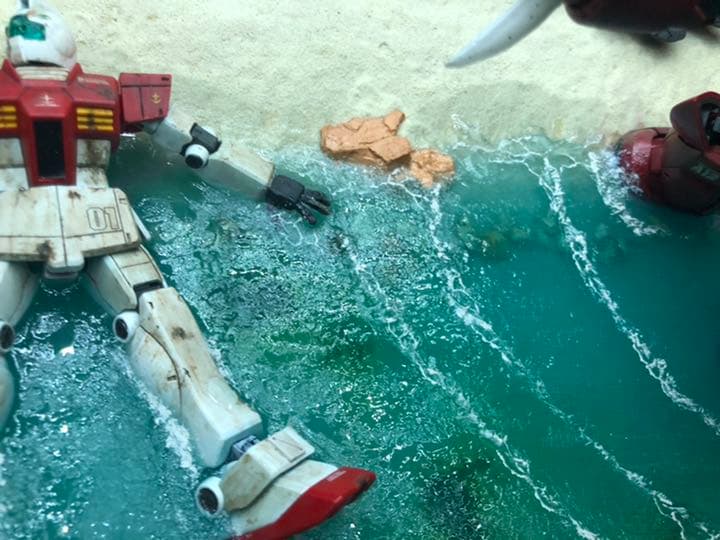 ジャブロー 強襲　シャアズゴック　ジオラマ