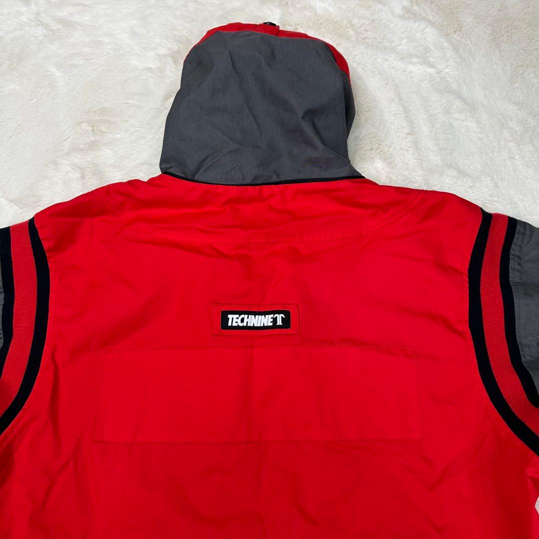 ✨美品✨TECHNINE テックナイン スノボウェア スタジャン風 L 赤 ロゴ