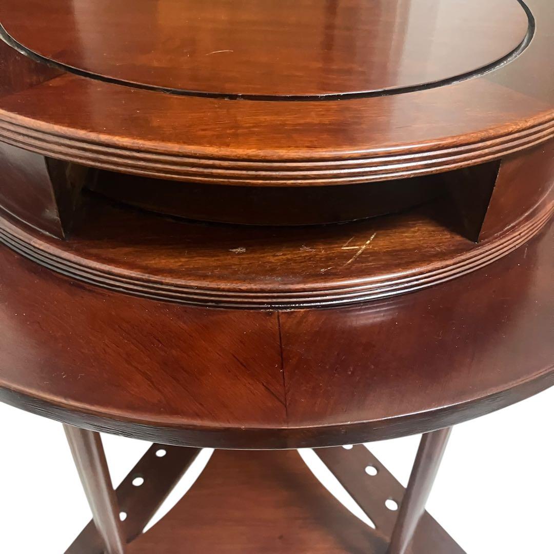 ビリヤード　キューラック　キュースタンド　テーブル　木製　アンティーク