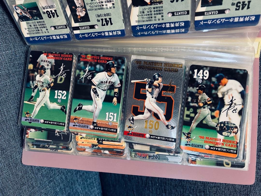 松井秀喜ホームランカード　542枚　フォルダー6冊&おまけ（16枚）付