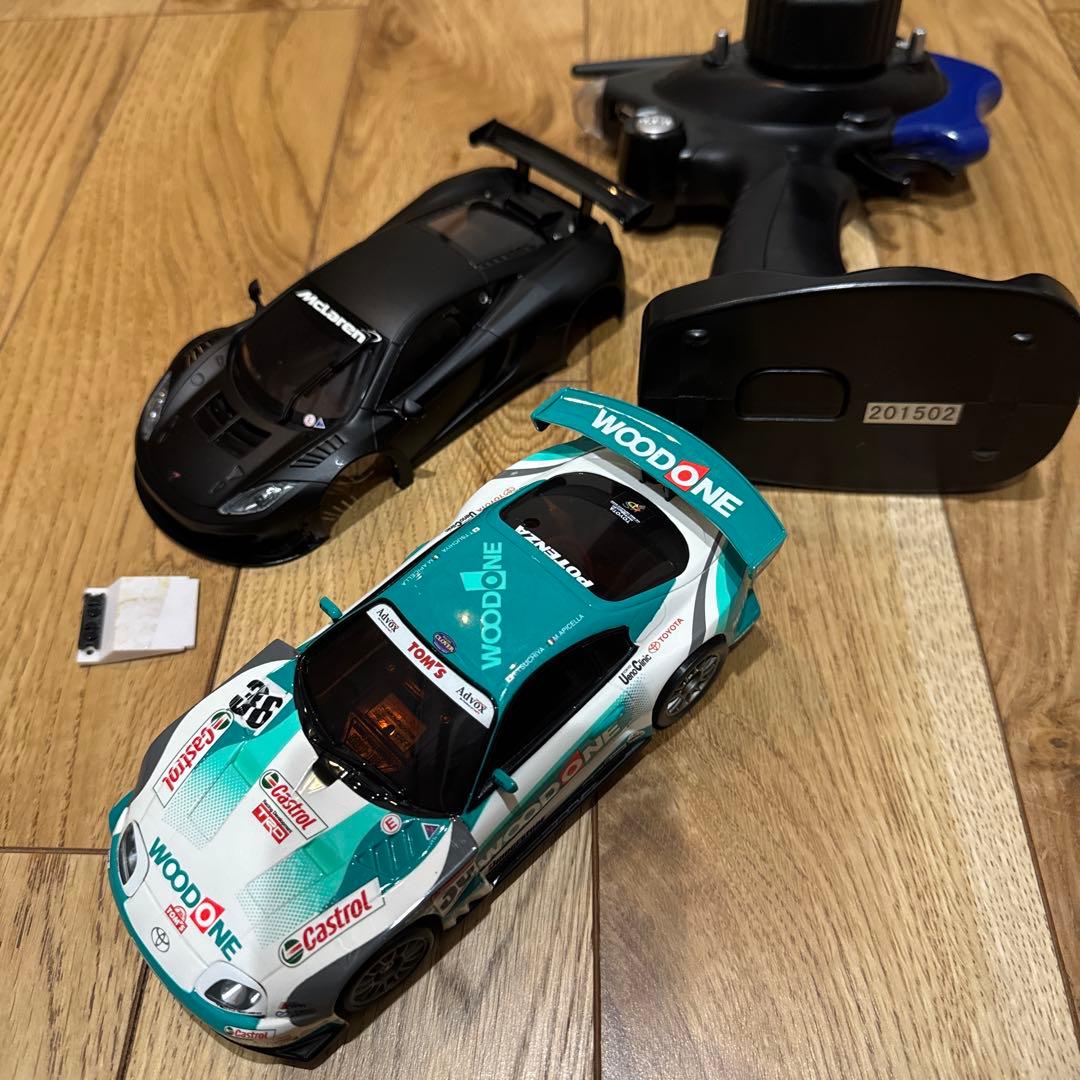 動作確認済　京商ミニッツレーサー カストロール スープラ ウッドワン　プロポ付