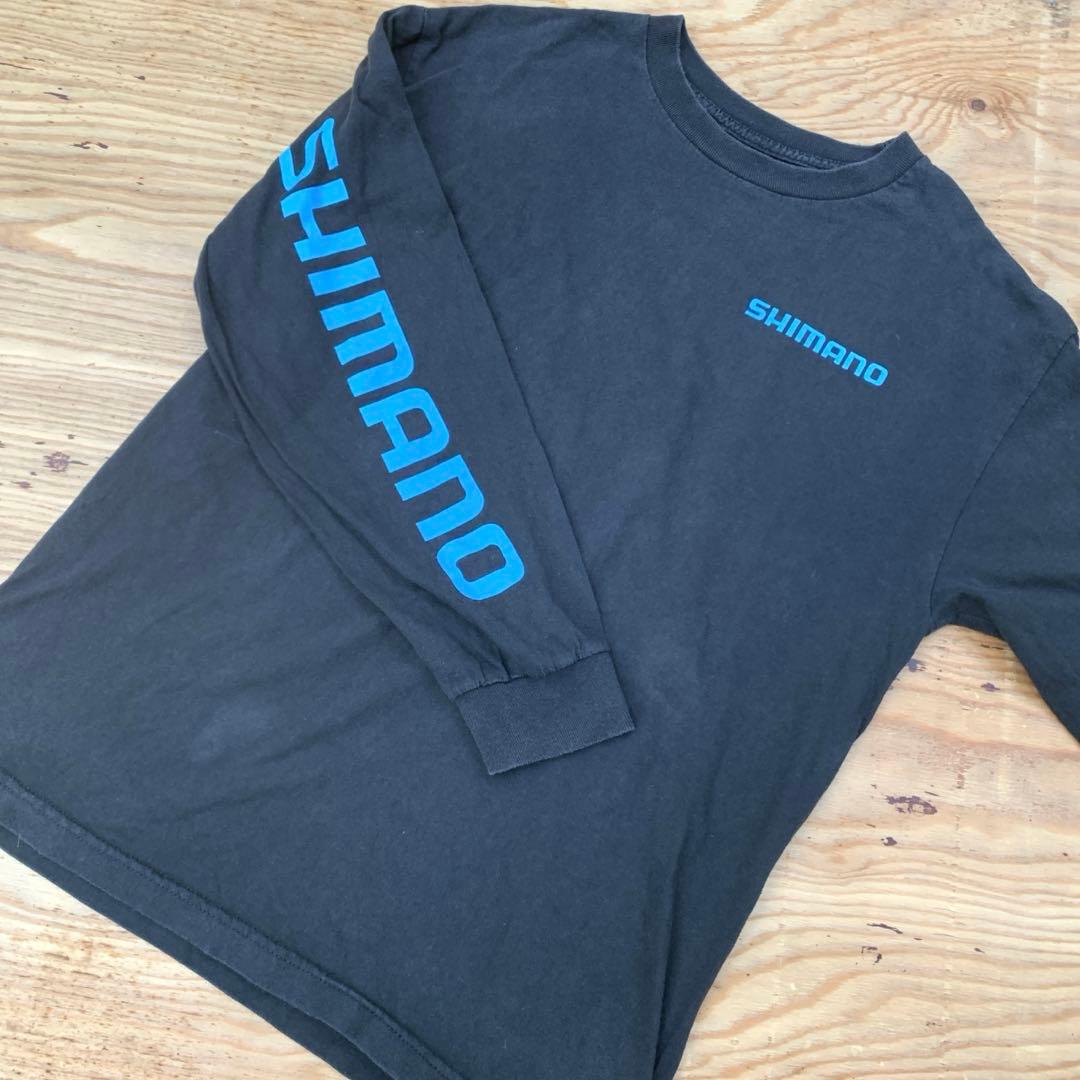 SHIMANO★シマノ★両面プリント★袖プリント★長袖★ロンT★フィッシング★M