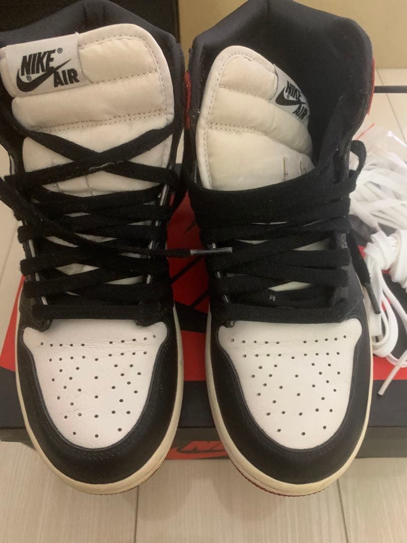 シューズ(女性用) Air Jordan 1 Retro High \"Satin Black Toe