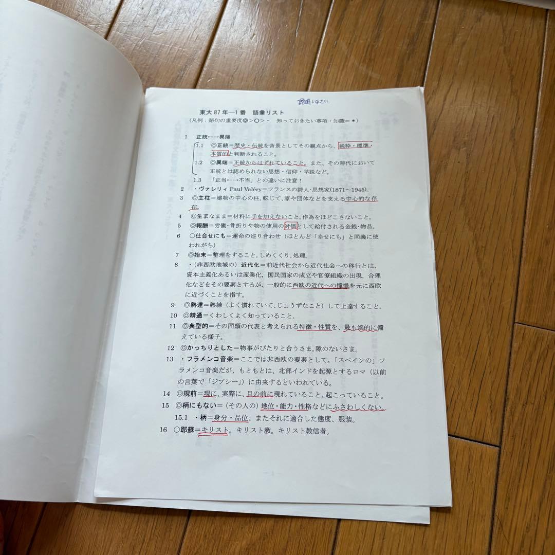 【レア教材】 鉄緑会 高３ 現代文 フルセット (プリント全完備)