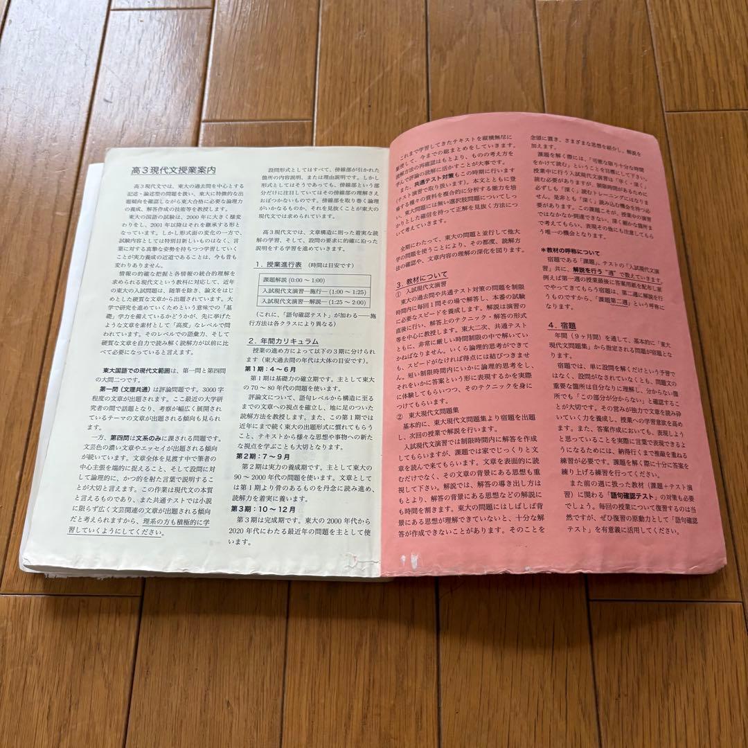【レア教材】 鉄緑会 高３ 現代文 フルセット (プリント全完備)