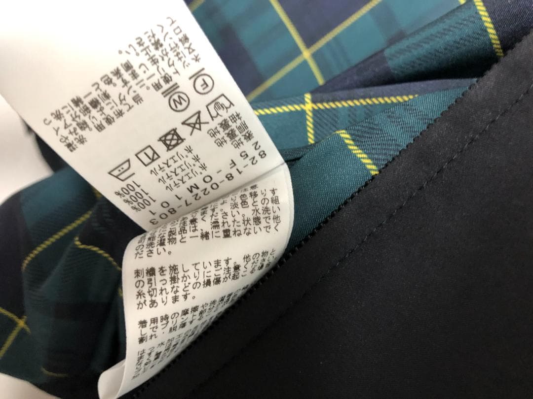 未使用 新作 ビームスゴルフ 緑チェック ブルゾン ブラック 黒 M