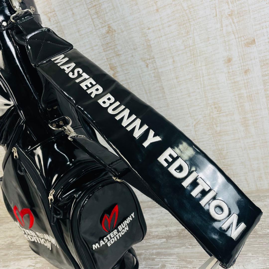 マスターバニーエディション　総エナメル　スタンド　キャディバッグ　ブラック9型