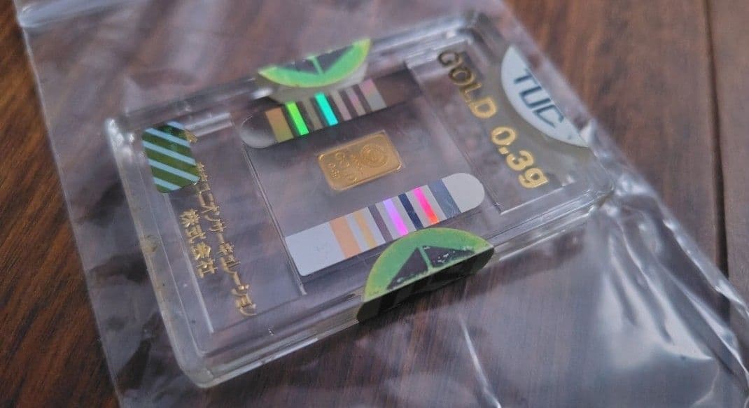 東京ユニオンサーキュレーション　0.3g×1個 インゴット　地金　24K 純金