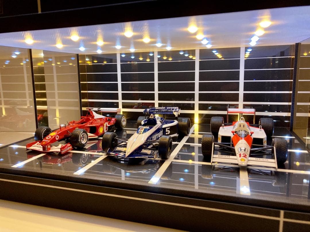 1/18展示2〜3台可・モダンBK・ディスプレーBOX / ネオジオラマ