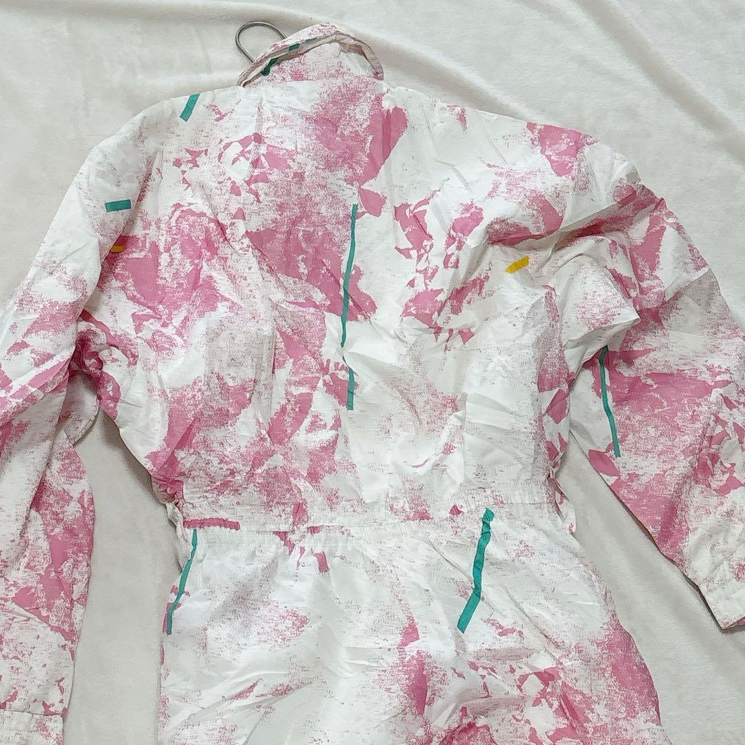 ✨一点限り✨【38】スキーウェア 女性用 オーバーオール ホワイト/ピンク
