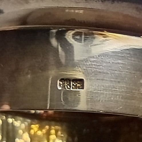 諏訪蘇山 青磁 袴腰香炉 二重共箱 四季草花銀火屋 約120g 帝室技芸員