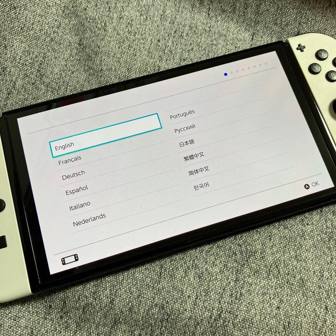 【美中古】 Nintendo Switch 任天堂 スイッチ 有機ELモデル 白
