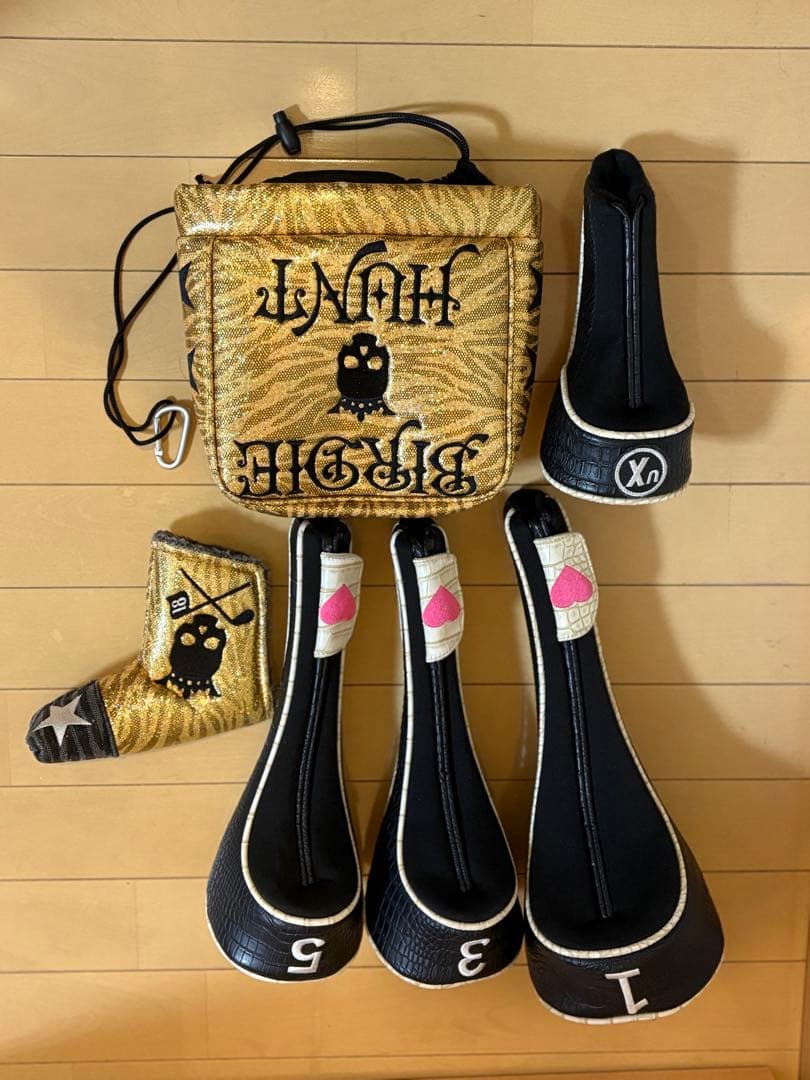 バーディーハント キャディーバック＆ヘッドカバーアイアンカバー＆パターカバー付き