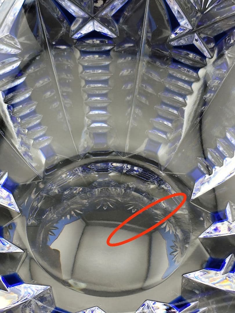 未使用品 希少品☆HOYA ホヤ 最高級 盛鉢 大鉢（切子、江戸切子、薩摩切子）