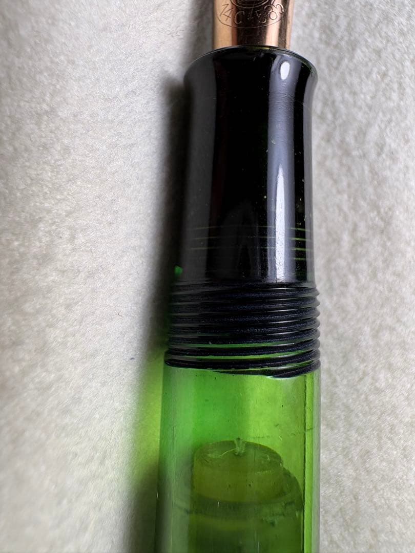 ペリカン 100N グリーンマーブル 1940〜50年代 ？万年筆 字幅 F