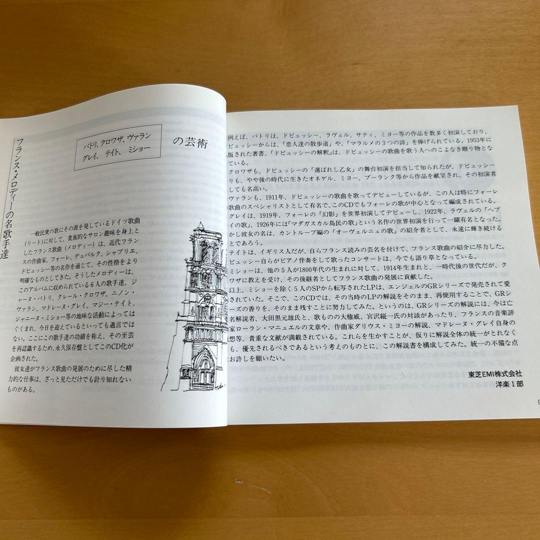廃盤CDBOX6枚組フランス・メロディの名歌手達パトリ、クロワザ、ヴァラン他