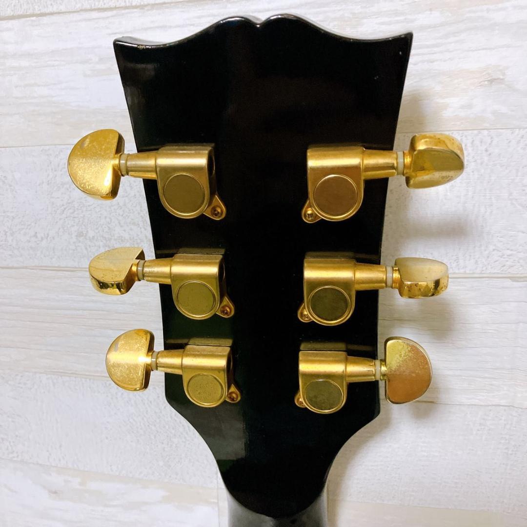 グラスルーツ レスポールカスタム エレキギター ブラック ゴールド 弦楽器