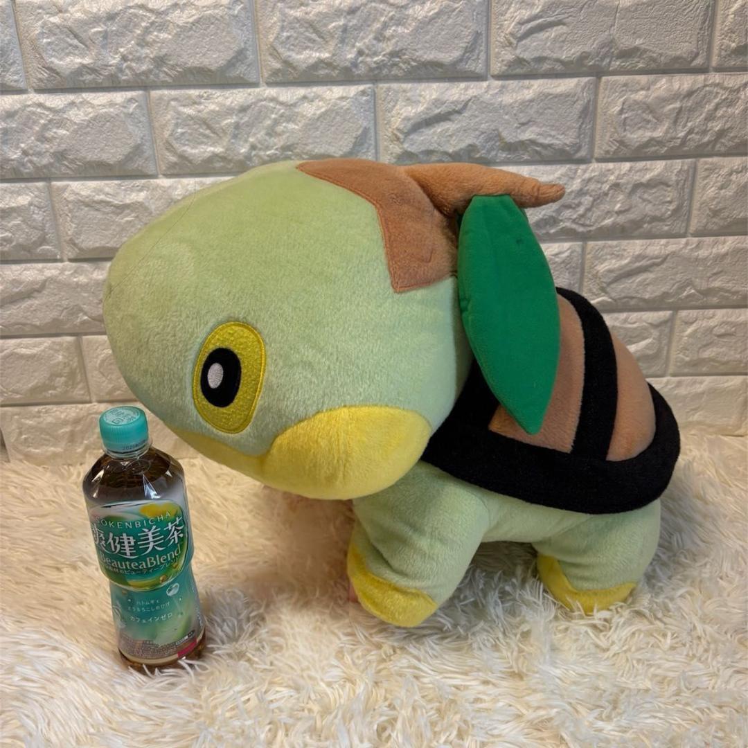 極美品　タカラトミー　ポケットモンスター　ナエトル　1/1　ぬいぐるみ　等身大